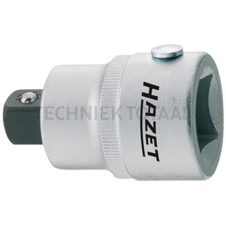 Hazet Adapter van 3/4" naar 1/2" - Lengte 52,3 mm, Materiaal: chroom-vanadium, Norm: DIN 3123/ISO 3316