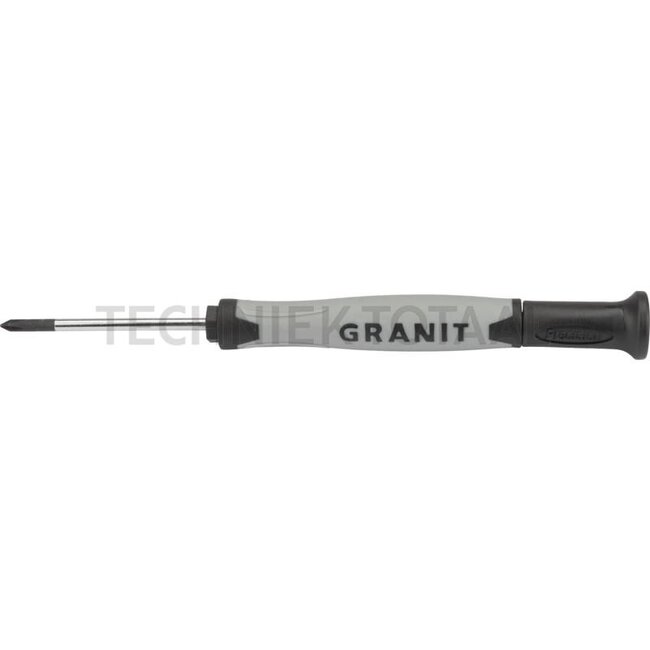 GRANIT BLACK EDITION Precisie-schroevendraaier zaagsnede, 2 componenten