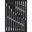 GRANIT BLACK EDITION Module set ringratelsleutels 280 x 407 x 40 mm - 15-piece