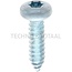 GRANIT Self-tapping pan head screw 6.3x25 - 250 pcs.