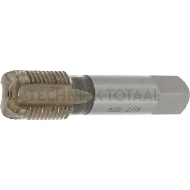 VÖLKEL Handtapset DIN5157 HSS-G - 2 stuks - 76025318, 25318 | Nominale maat (mm): G 1/2" x 14 | L1: 80 mm | L2: 22 mm | a: 12 mm | Gat-Ø: 19 mm