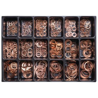 GRANIT BLACK EDITION Assortiment afdichtringen 6 x 10 tot 28 x 34 mm - 390 delig
