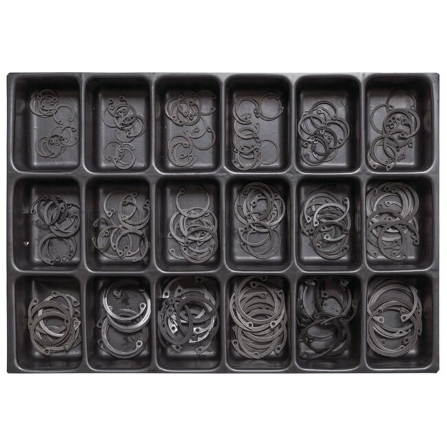 GRANIT BLACK EDITION Sortiment Sicherungsringe (innen) 180-teilig