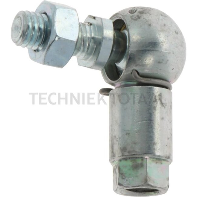 GRANIT angle joint - 48571802 AS13M08V, 503192, 9798311041, 0057953, 8418650, 0503192, 0040409, 05076696, 50057322, 9798000041, AP | Ø d2: 8 mm | Ø D: 13 mm | DIN: 71802 | Thread: M8 | Quality: Galvanised | Version: With threaded pin, hexagon nut and circlip | T