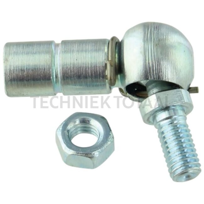 GRANIT Angle Joint - 48571802 M05 L, 9798311011, 50001933, 00001720, 14144150, 27000860 | Ø d2: 5 mm | Ø D: 8 mm | DIN: 71802 | Thread: M5 | Quality: Galvanised | Height: 22 mm | c: 10 mm | Thread type: Left-hand thread