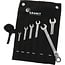 GRANIT BLACK EDITION Jointed ratchet spanner set 6 pcs. - 5034859