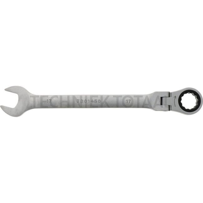 GRANIT BLACK EDITION Jointed ratchet spanner 17 mm - 5034817