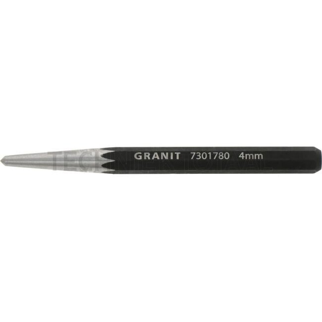 GRANIT BLACK EDITION Centre punch, octagonal, 4 mm - 57301780, C14179X