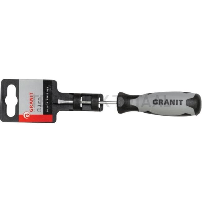 GRANIT BLACK EDITION Slotted screwdriver, 3 mm - 000007301471, 0000007301471