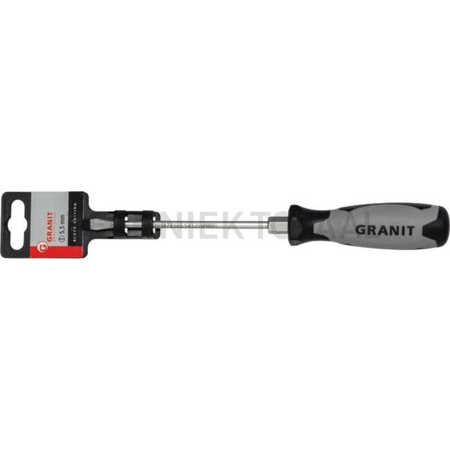 GRANIT BLACK EDITION Slotted screwdriver, 5.5 mm - 000007301473, 0000007301473