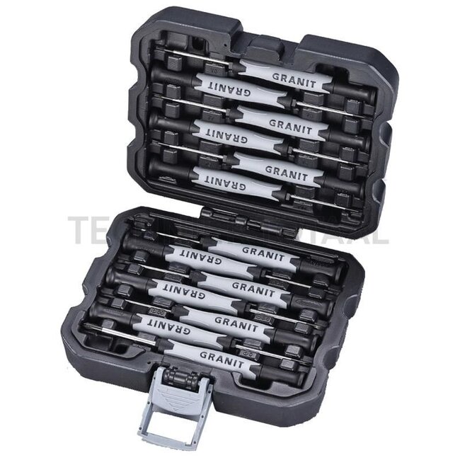 GRANIT BLACK EDITION Precision screwdriver set 13 pcs.