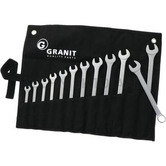 GRANIT BLACK EDITION Combination spanner set 11 pcs., imperial