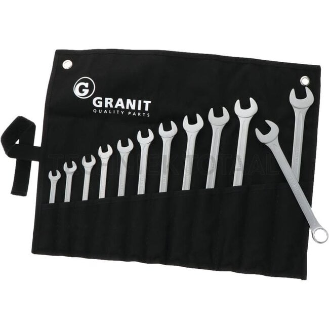 GRANIT BLACK EDITION Combination spanner set 11 pcs., imperial - P182064207