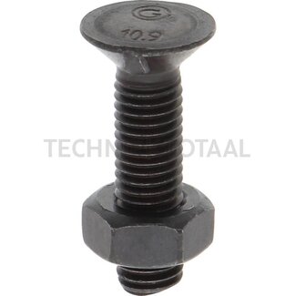 GRANIT Pack of 25 plough bolts M10x40 DIN 11014