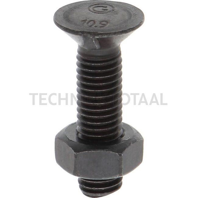 GRANIT Pack of 25 plough bolts M10x40 DIN 11014