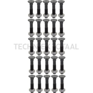 GRANIT Pflugschraube M12x60 DIN 608 mit Mutter - 25 Stück