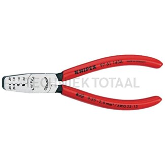 KNIPEX Aderendhülsenzange 0,25 - 2,5 mm², 145 mm, mit Shop-Aufhänger