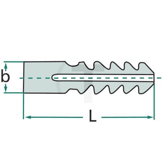 GRANIT Pluggen S8, boorgat Ø 8 mm, pluglengte 40 mm - 100 stuks