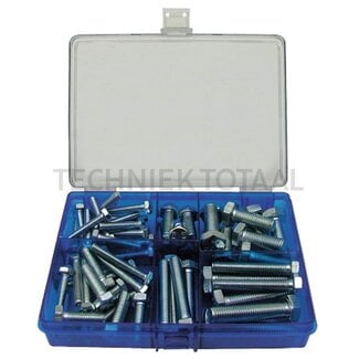 GRANIT Hexagon head bolt assortment 53 pcs.