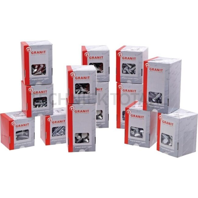 GRANIT Hexagon head bolt assortment 53 pcs. - 10045