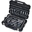 GRANIT BLACK EDITION Socket wrench set 1/4", 3/8", 1/2" 179 pcs., imperial - AF418, AF0041800