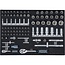 GRANIT BLACK EDITION Module set 1/2 inch krachtdoppen 280 x 407 x 40 mm - 13-piece
