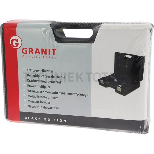 GRANIT BLACK EDITION Krachtvermeerderaarset 1 inch, 1:64, 3.800 Nm - 7-delig