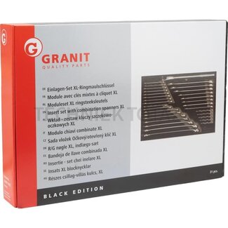 GRANIT BLACK EDITION Moduleset XL ringsteeksleutels 31-delig