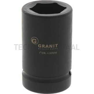 GRANIT BLACK EDITION 1" dop, 30 mm - Sleutelmaat 30 mm, Shop-artikel: Nee