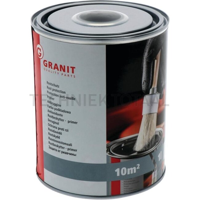 GRANIT Rust protection black 1000 ml Synthetic resin corrosion protection primer - 1 l tin - 14290520065