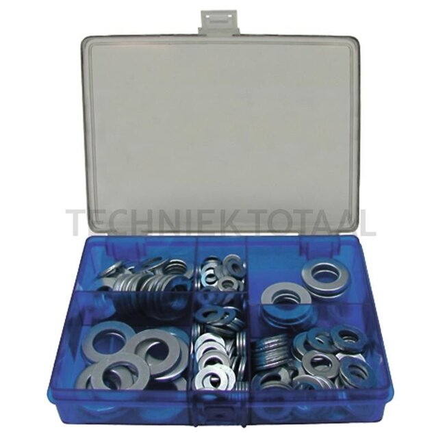 GRANIT Assortiment tandveerringen M6-M16, DIN 6798-A, staal - 200 stuks