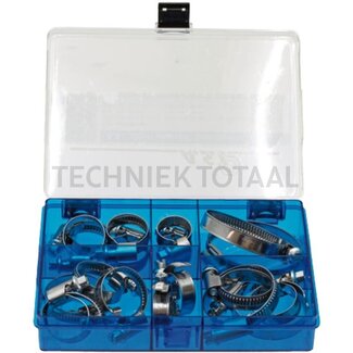 GRANIT Hose clamp assortment W2 version (stainless steel housing and band)