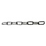 GRANIT Kette Stärke 4 mm, A 32 mm, B 16 mm, blank - 30 Meter