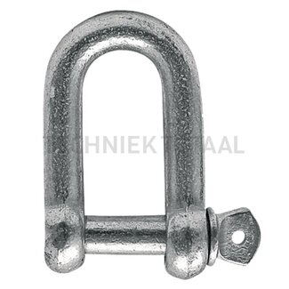GRANIT D-sluiting recht 5/16 inch, pen-Ø 8 mm, draagkracht 0,2 ton