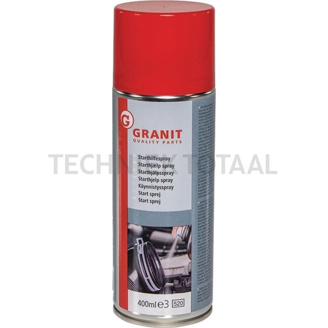 GRANIT Starting aid spray Cold starter for all diesel and petrol engines, protects battery and engine, provides reliable cold starting even at low temperatures. Economical, easy and wear-saving ignition. - 320320004-1