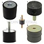 GRANIT Vibration dampers Ø 40 x 30 mm, M8, depth 8 mm, version 1