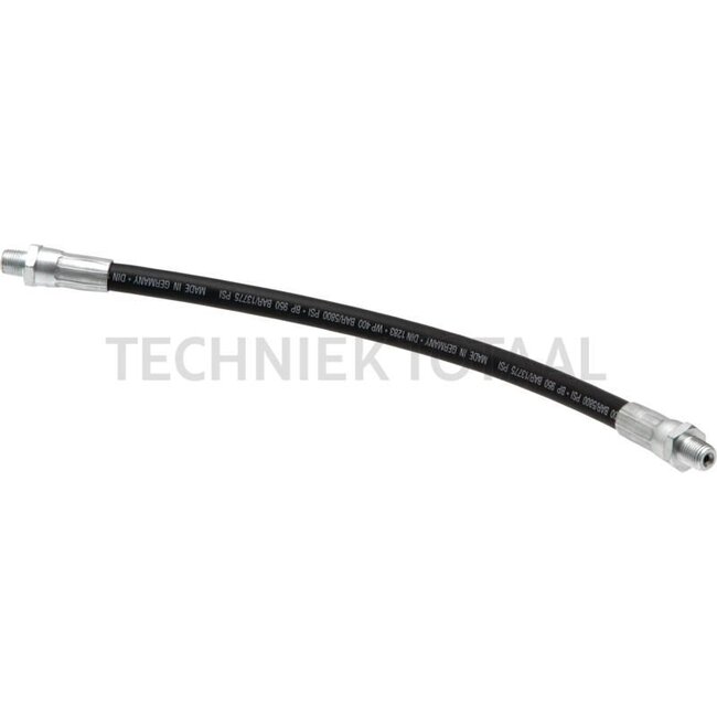 High-pressure grease hose armoured M10 x 1, 8 x 300 mm