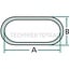 Chain thickness 3 mm, A 16 mm, B 12 mm, galvanized - 10 meter