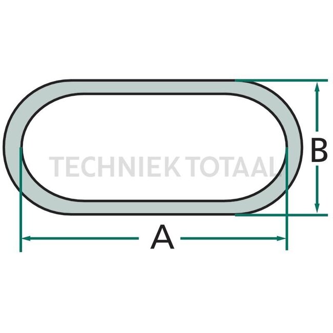 GRANIT Kette Stärke 4 mm, A 19 mm, B 16 mm, verzinkt - 10 Meter