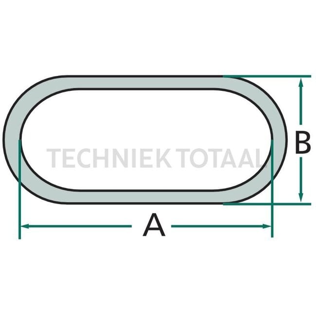 Chain thickness 5 mm, A 21 mm, B 20 mm, galvanized - 30 meter