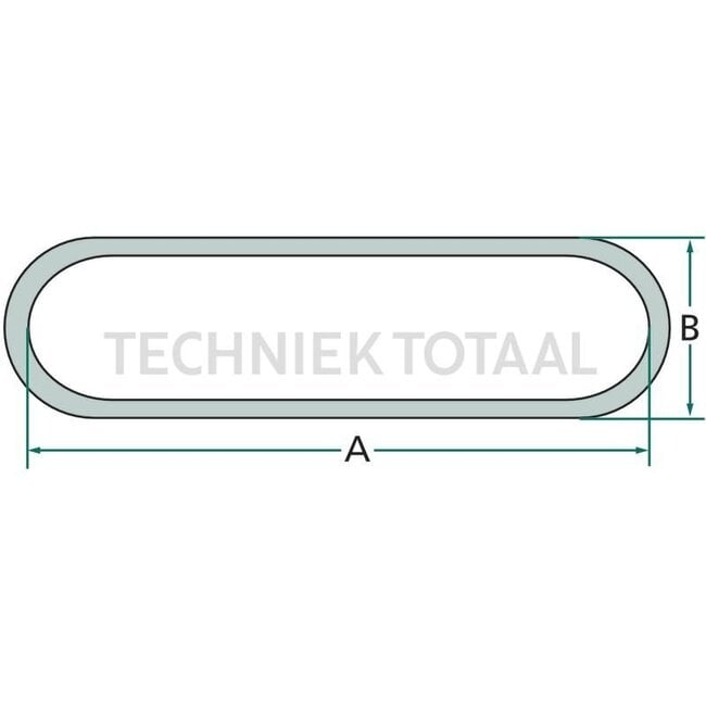 Chain thickness 7 mm, A 28 mm, B 28 mm, galvanized - 10 meter