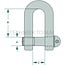 GRANIT D-sluiting recht 3/8 inch, pen-Ø 10 mm, draagkracht 0,3 ton
