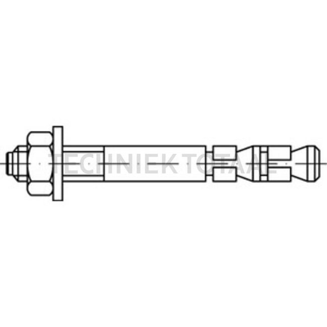 GRANIT Wedge bolt EXA 12/15, bore-Ø 12 mm, clamp length 15 mm - 25 pieces