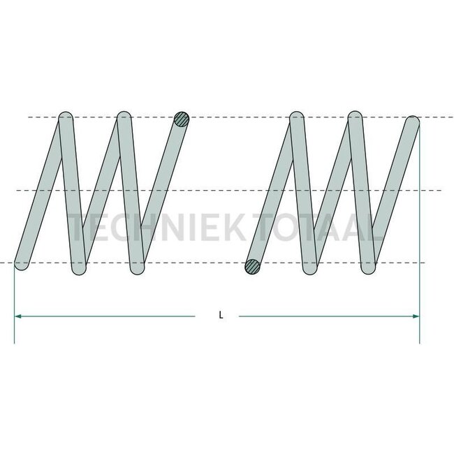 GRANIT Drukveer 21,8 x 28,2 mm, lengte 42,5 mm, draad Ø 3,20 mm, 486,05 N