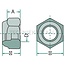 Borgmoeren M6x1 - 10 stuks - 4990204 | Ø D (mm): 6 | A (mm): 4 | DIN: 985 | Draad: M6 | Spoed: 1 | Inhoud: 10 | Materiaal: staal | ISO nr.: 10511 | VPE: 10 | Type: Borgmoeren | Aantal per blister: 10 | Borgmoer: ja