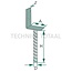 GRANIT Pfostenhalter L-Form 70 mm, H 200 mm, D 20 mm, S 4 mm galvanisiert