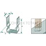 GRANIT Post holder with beam support 91 mm, B 60 mm, H 155 mm, S 4 mm