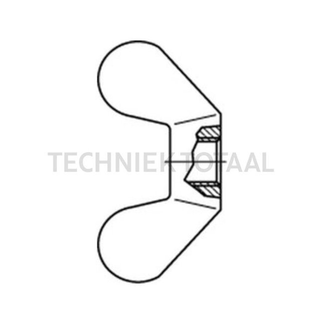 GRANIT Wing nut M14x2 DIN 315