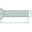 GRANIT Rivets countersunk head 6 x 14 mm, DIN 661, steel - 132 pieces