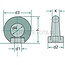 GRANIT Lifting eye nut M12 x 2, Ø 12 mm, height 53 mm, DIN 582, steel